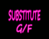 Substitute GF HeadSign