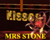 *MS* Kisses sign gold