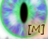 (M) Blue green cat eyes