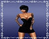 Lace Mini Dress Black