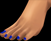 Bare feet Blue