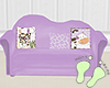 Kids Purple Scaled Couch