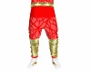 Mafia Red & Gold Pants