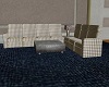 Gray Gingham Sofa Set