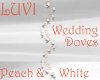 LUVI PEACH WEDDING DOVES