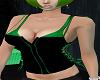 Black  green glow top