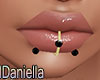 D|Piercing Lip GoldBlack