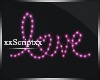 SCR. Pink Love Sign