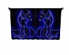 blue wolf curtain