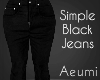 Simple Black Jeans