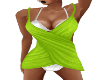 Bikini Wrap Dress-Lime