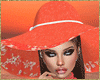 coral hat