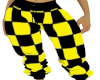 yellow checker pants fem