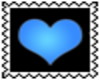 BLUE HEART STAMP