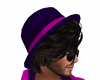 hat & hair purple
