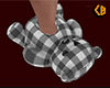 Gray Teddy Slipr Plad M