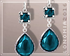Blue Bedazzled Earrings