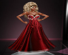 Red Satin Pearl Wed/Gown