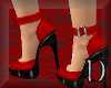 SEXY red buckle heels