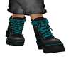 Wrap tie boot teal