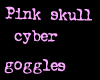 Pink skull goggles