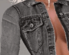 Gray Jean Jacket