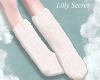 fur boots white