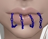 Piercing Lip Blue