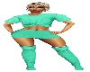 *F L TEAL FULL OUTFIT