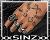 X AVA HAND TATS X