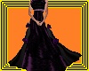 black purple rose dress