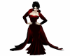 deep red vampire gown