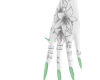 mint nails + tattoos