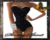 black glitter corset