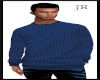[JR]Ribbed Sweater/Blue