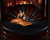Peacock brown couch -C-