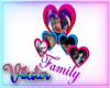 v family hearts frame