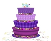 4 Tier Purple Cake