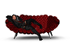 Cozy Red Couch W/Poses