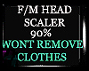 FEMALE HEAD SCALER 90%