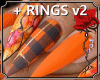 * Orange Nails + Rings 2