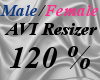 Male/Fem AVI Scaler 120%