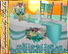 I~Teal Bride&Groom Table