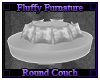 White Round Couch