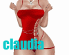 Claire dress red