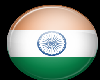 India Button Sticker