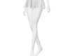 white silk skirt