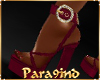 P9)SUE Chic Maroon Heels