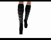 Black buckled boots
