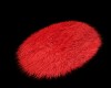 CD Red Fur Rug